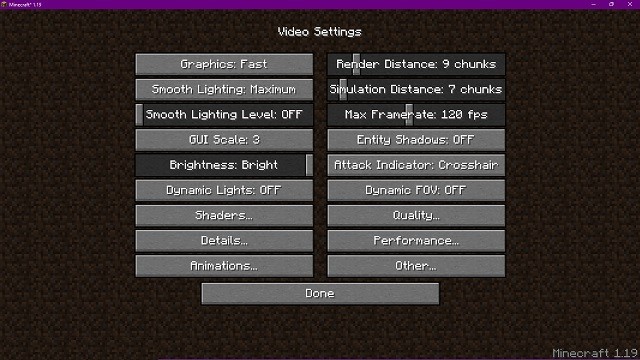 Cài đặt Video Minecraft 1.19