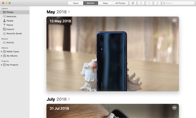 Cải tiến ứng dụng Photos trên macOS Catalina