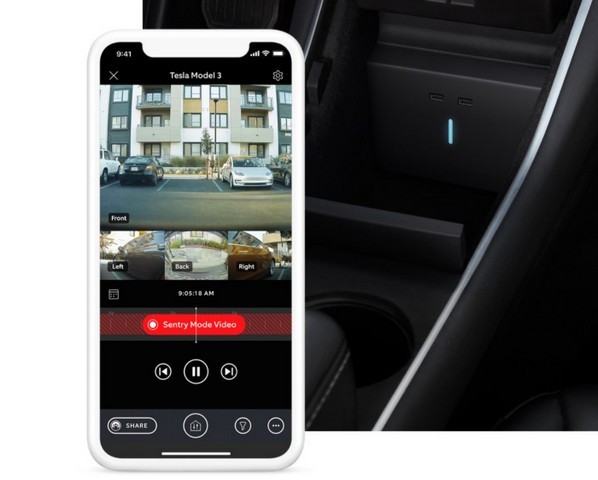 Camera ô tô Ring Car Cam tích hợp với Tesla