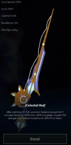 Cần câu Celestial trong Fisch
