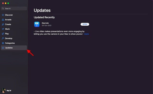 Cập Nhật Ứng Dụng trên Mac