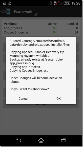 Cấp quyền cho Xposed Framework