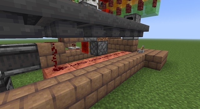 Cầu Thang Kính cho Bộ Đẩy Gỗ trong Farm Cây Minecraft
