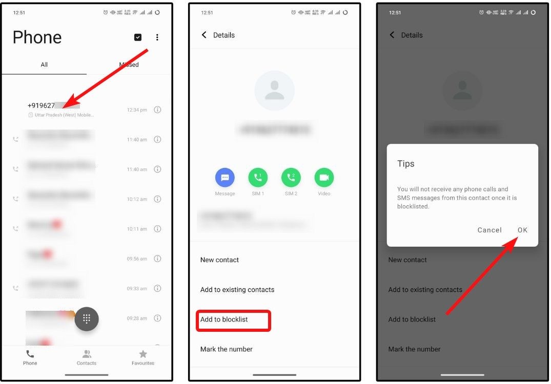 Chặn số trên Vivo, iQOO