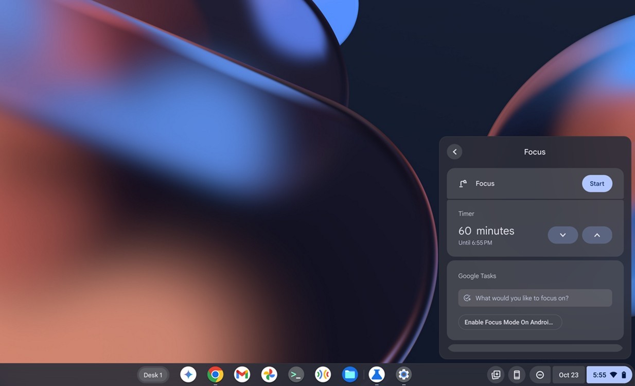 Tăng Năng Suất Làm Việc với Chế Độ Tập Trung trên Chromebook