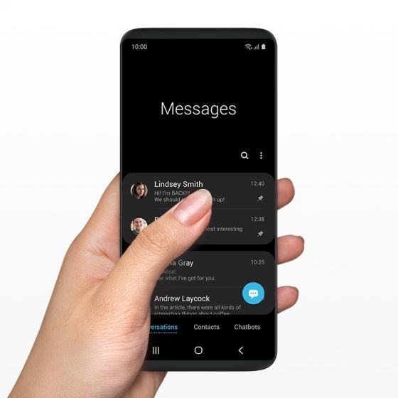 Chế độ tối của One UI và khả năng tiếp cận