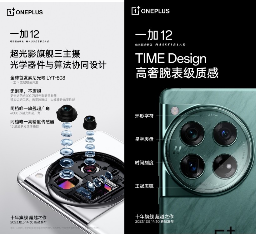 Chi tiết camera của OnePlus 12 được xác nhận