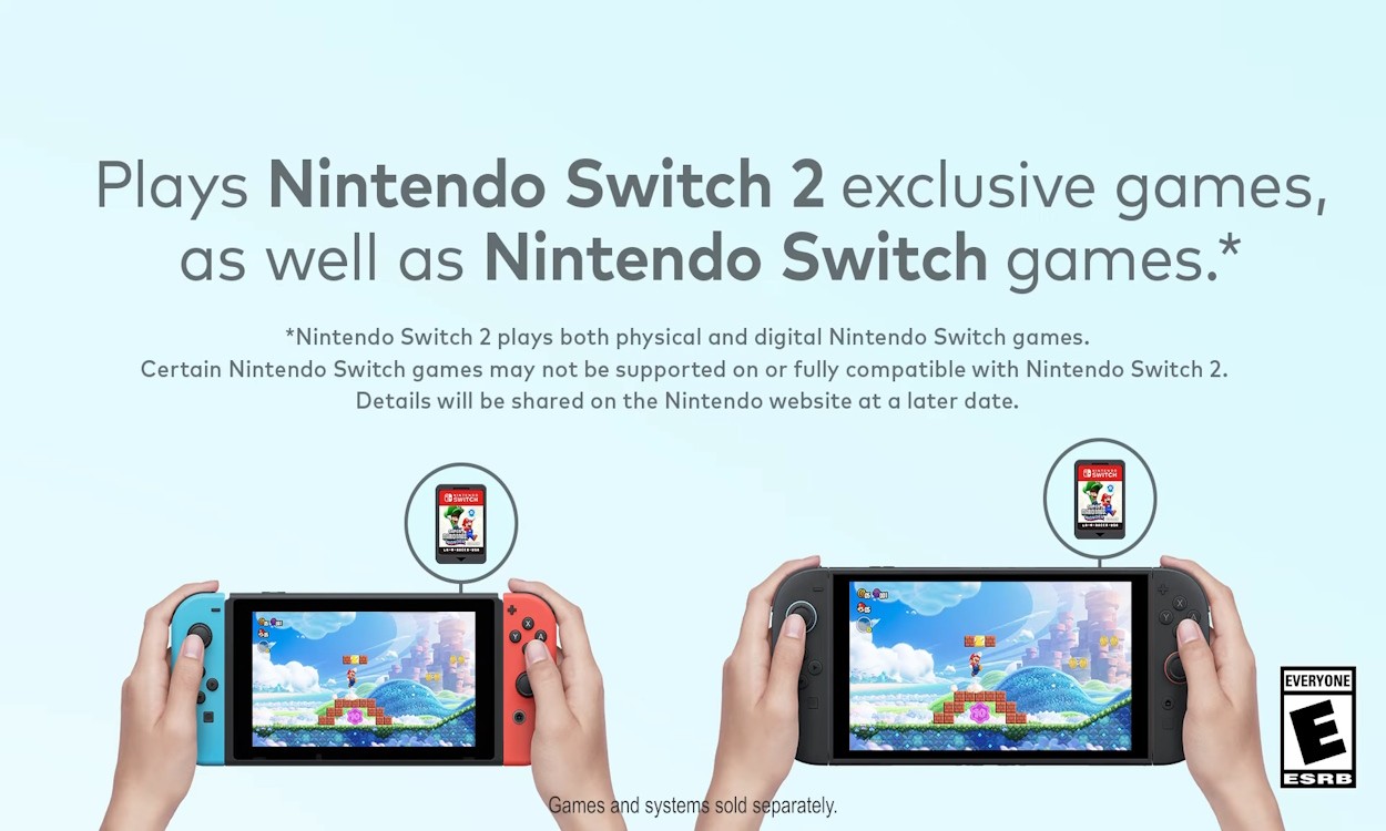Chi tiết tương thích ngược của Nintendo Switch 2