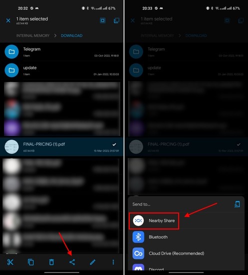Chia sẻ lân cận - Android và Windows