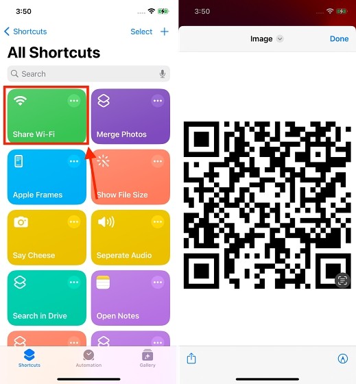 Chia sẻ mật khẩu Wifi qua mã QR