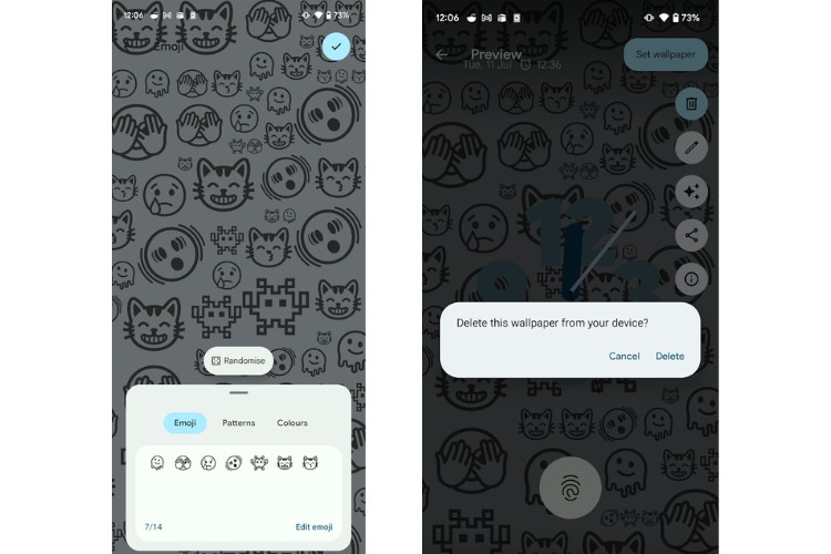 Chỉnh sửa hoặc xóa hình nền Emoji