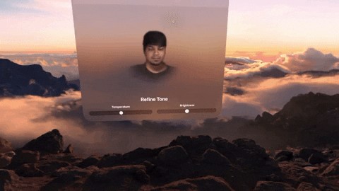 Chỉnh sửa Persona trên Apple Vision Pro