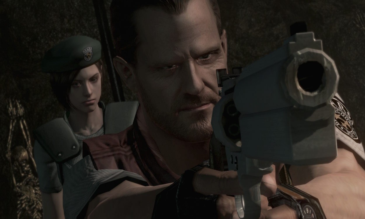 Chris Redfield trong dinh thự ma ám ở Resident Evil