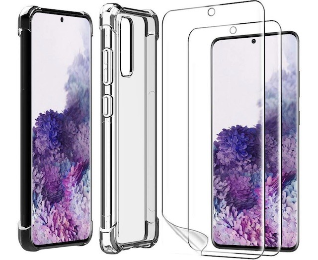 Combo miếng dán màn hình và ốp lưng Ferilinso cho Samsung Galaxy S20 Plus