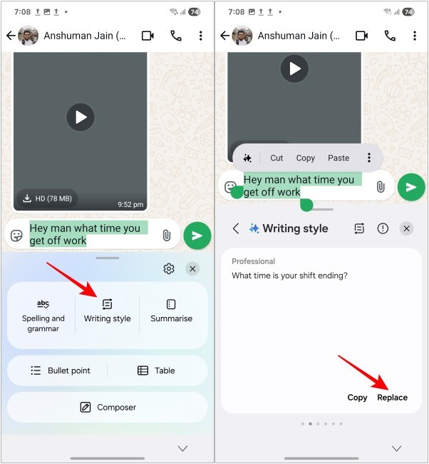 Công cụ Kiểu viết trong One UI 7