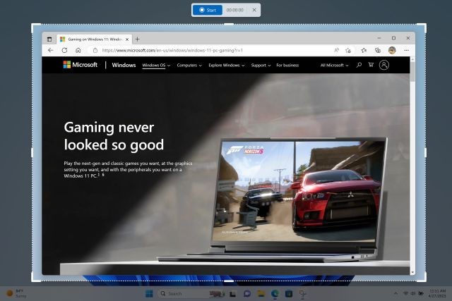 Công cụ Snipping Tool có thêm tính năng ghi màn hình tích hợp