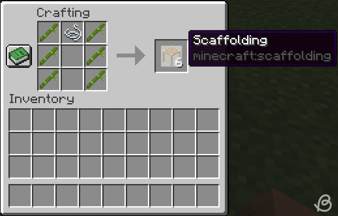 Công thức chế tạo giàn giáo trong Minecraft