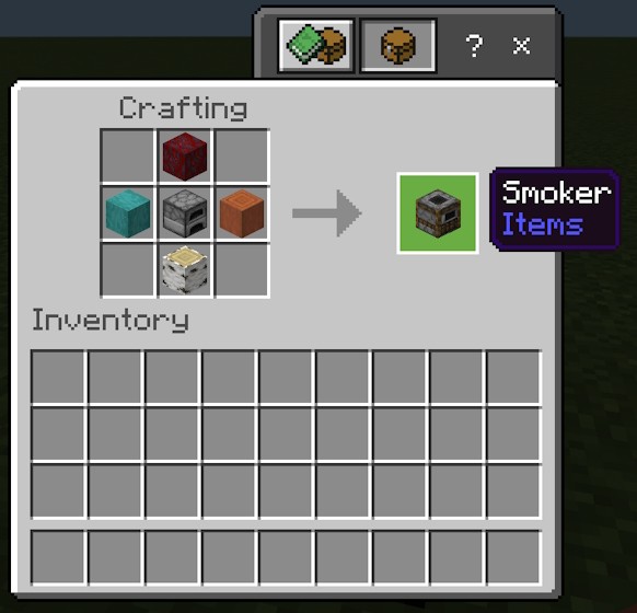 Công thức chế tạo lò hun khói trong Minecraft