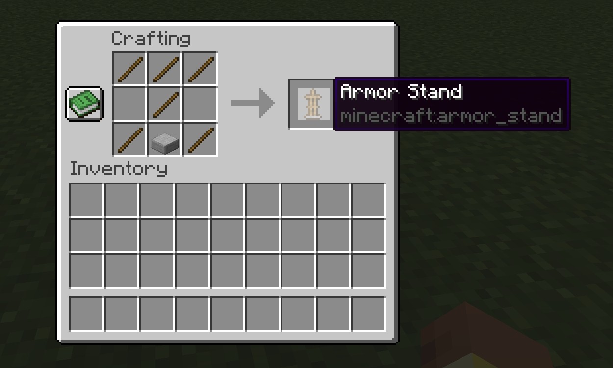 Công thức hoàn chỉnh để tạo Armor Stand trong Minecraft