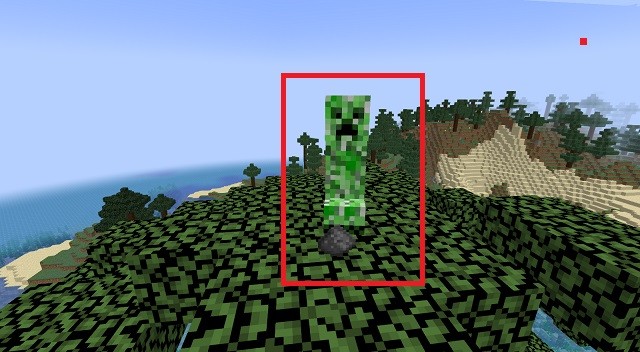 Creeper with Gunpowder in MInecraft