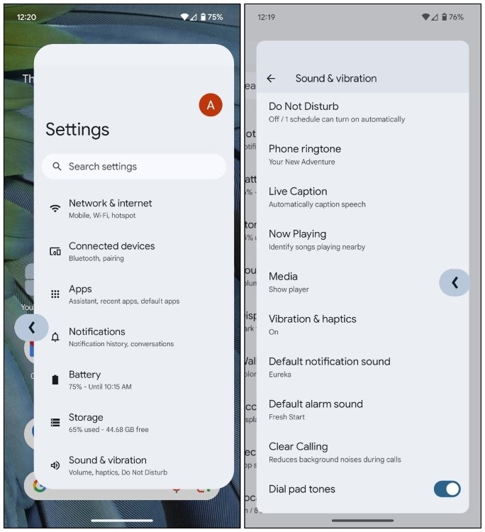 Cử chỉ Quay lại Dự đoán trong Android 15