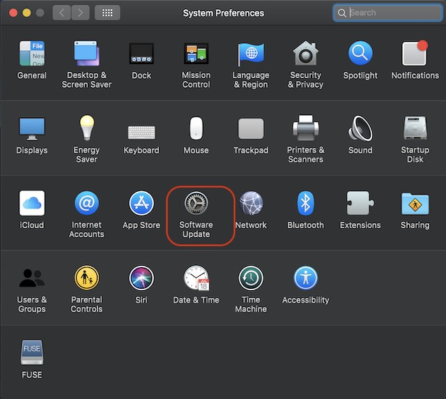 Cách Kiểm Tra Cập Nhật Phần Mềm trên macOS Mojave