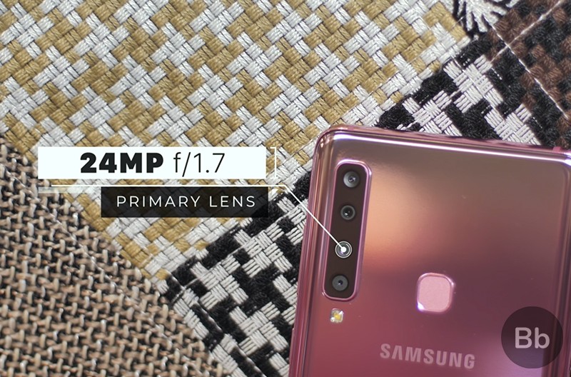 Cụm 4 camera sau độc đáo của Galaxy A9