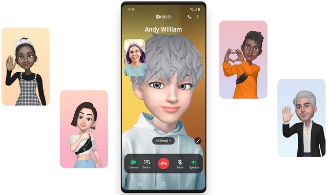 Cuộc Gọi Video Với Biểu Tượng Cảm Xúc AR Trong One UI 3.0