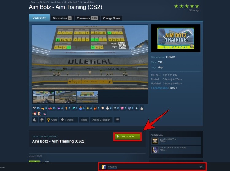 Đăng ký bản đồ tùy chỉnh trong Counter-Strike 2 Workshop