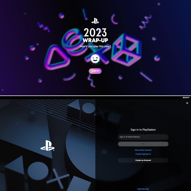Đăng nhập tài khoản PlayStation Network trên PC để xem PlayStation Wrap-Up 2025