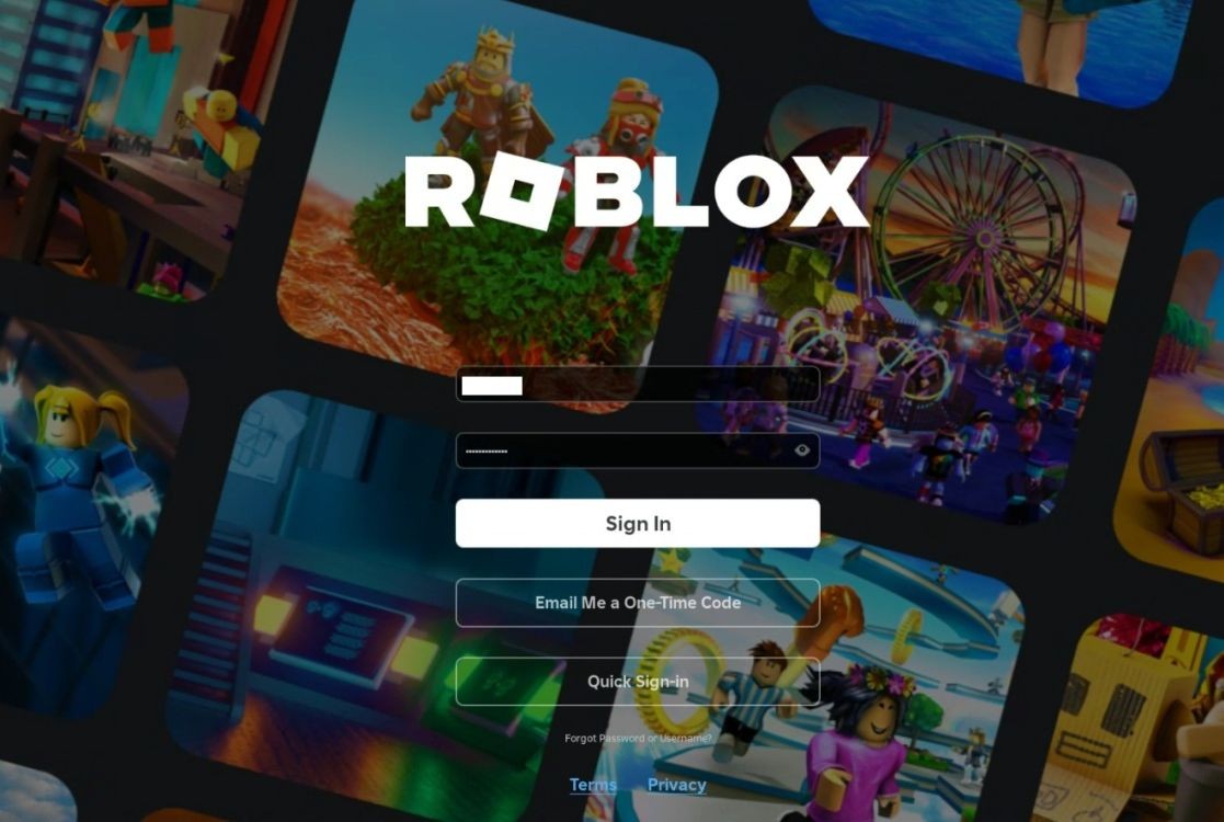 Đăng nhập vào tài khoản Roblox của bạn