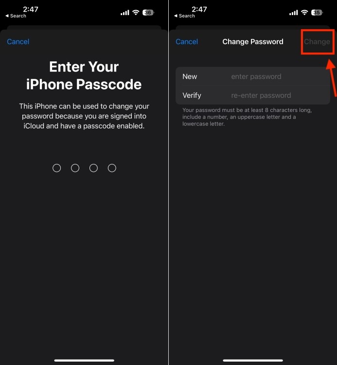 Đặt lại mật khẩu Apple ID trên iPhone