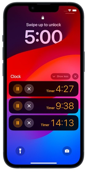 Đặt nhiều hẹn giờ trên iOS 17