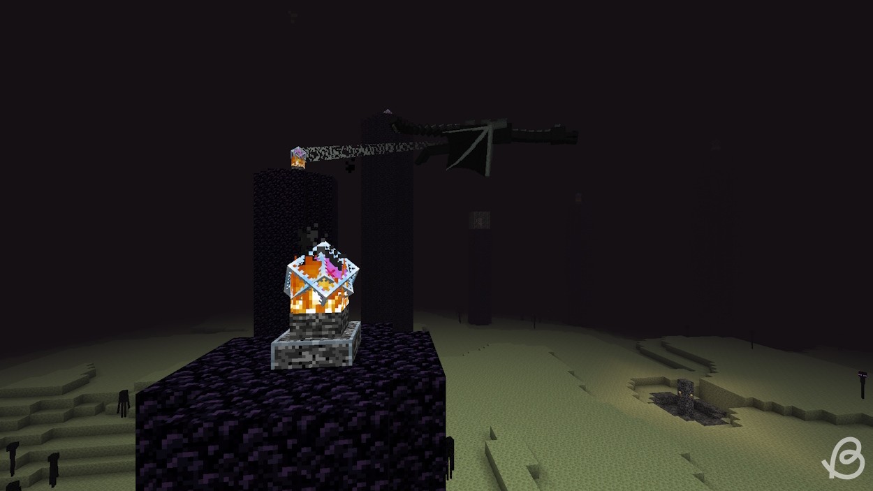 Để phá đảo Minecraft, bạn cần bắn những tinh thể end này trước