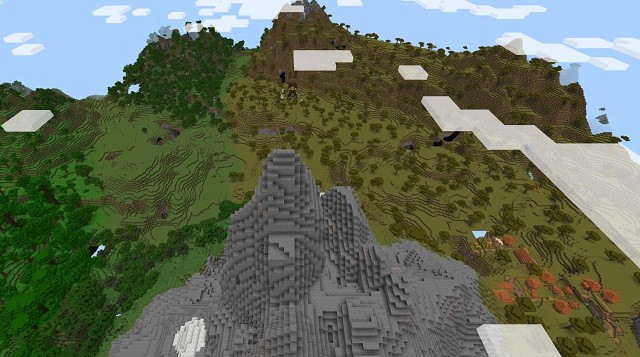 Địa Điểm Núi Độc Đáo - Seed Minecraft 1.18 cho PS4 và Xbox