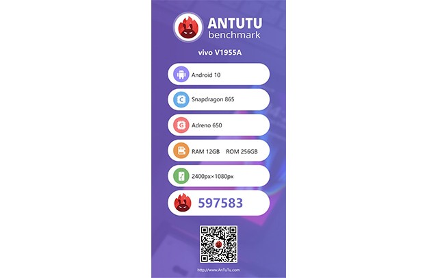 iQOO 3 5G Đạt Điểm Số Ấn Tượng Trên AnTuTu Trước Ngày Ra Mắt
