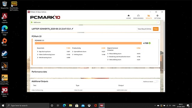 Điểm PCMark 10 của TUF Gaming A15 2025