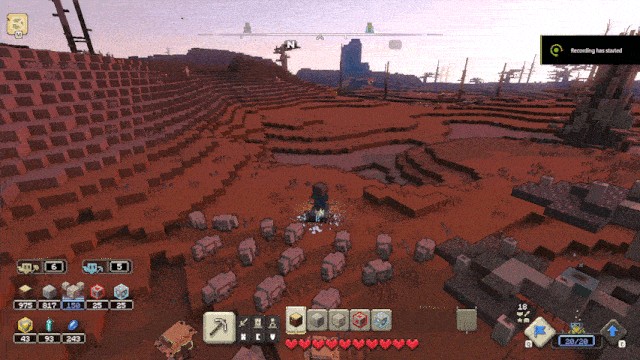 Điều khiển trong Minecraft Legends