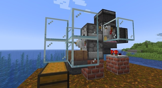 Farm Gà hoạt động trong Minecraft