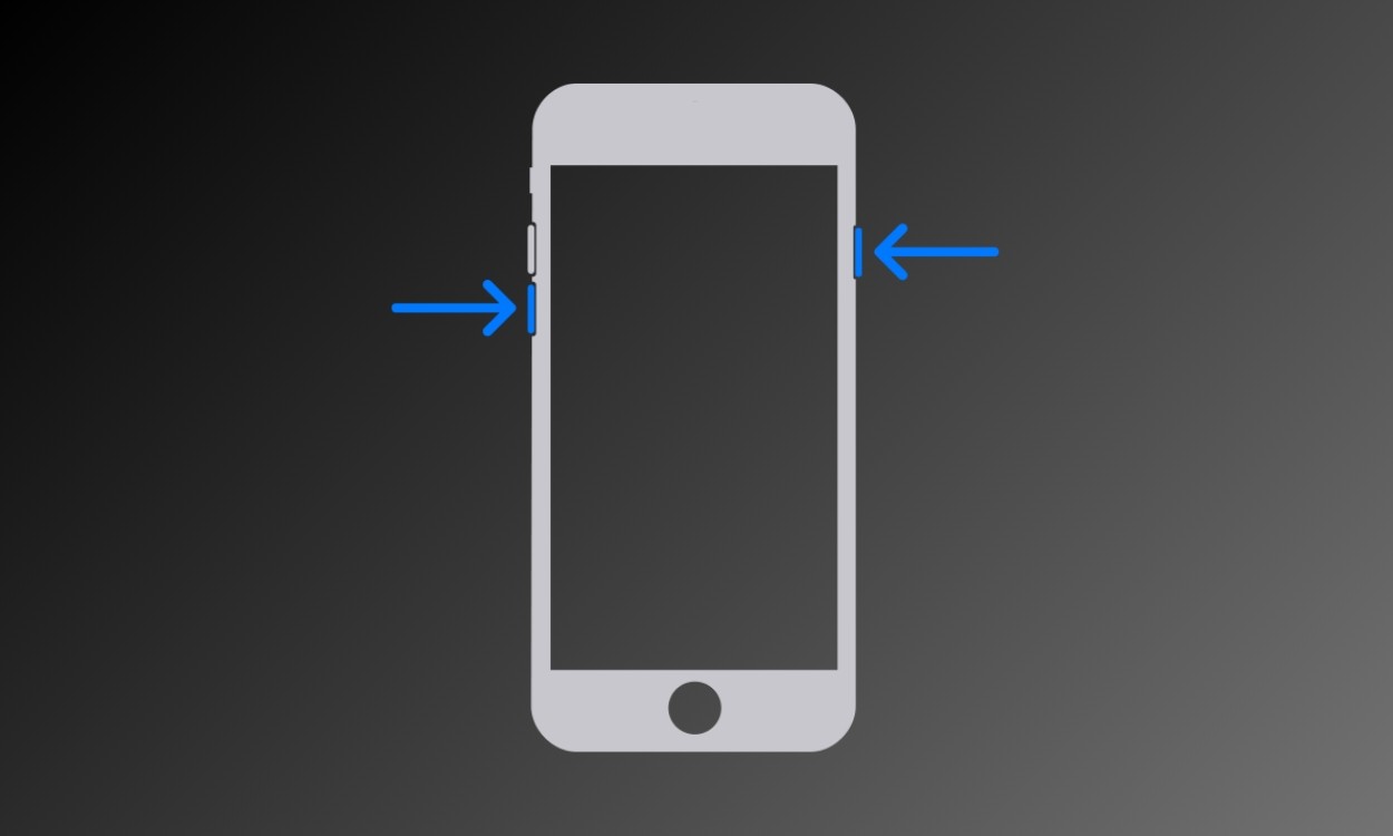 Force Restart iPhone 7/7 Plus: Nhấn giữ đồng thời nút giảm âm lượng và nút nguồn đến khi hiện logo Apple