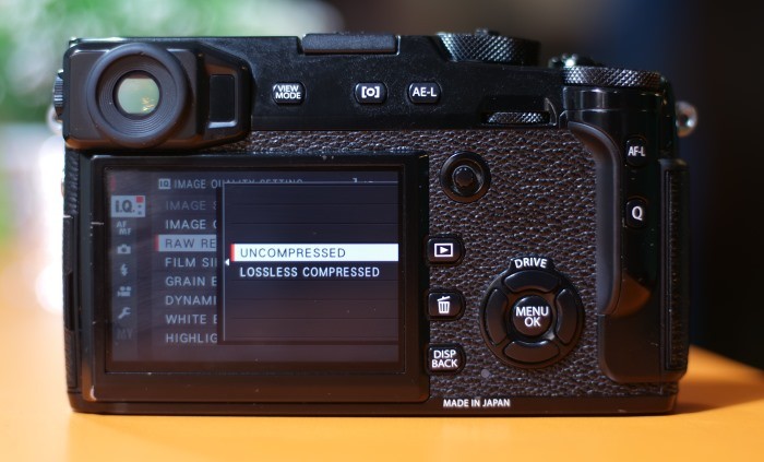 Fujifilm X-Pro2 RAW Formats