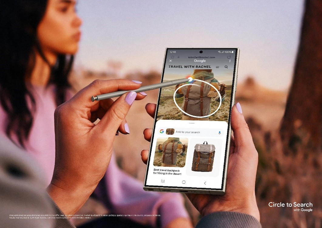 Galaxy S24 series Circle to Search feature