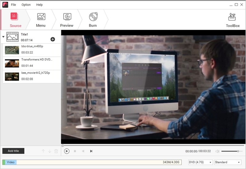 Ghi nhiều video cùng lúc với Wondershare DVD Creator