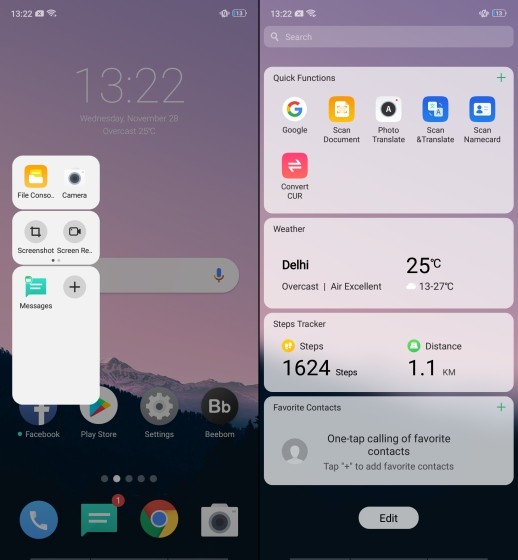 Giao diện ColorOS trên Realme U1