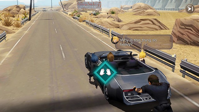 Giao diện điều khiển trực quan của Final Fantasy XV Pocket Edition