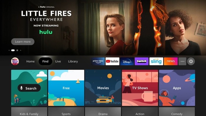 Giao diện Fire TV mới