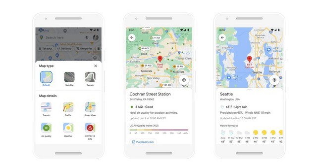 Giao diện hướng dẫn mới của Google Maps