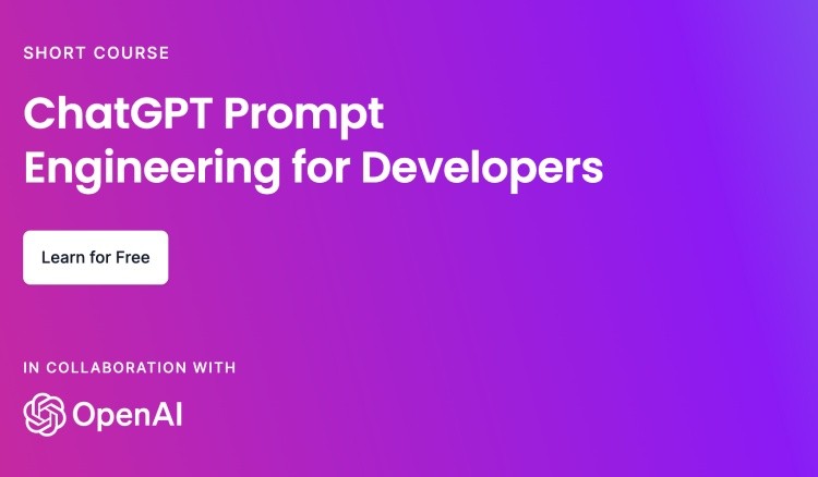 Giao diện khóa học ChatGPT Prompt Engineering for Developers