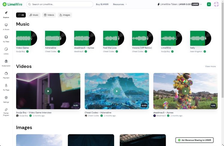 LimeWire AI Studio: Nền tảng Xuất bản Nội dung AI Tiên Phong Cho Người Sáng Tạo