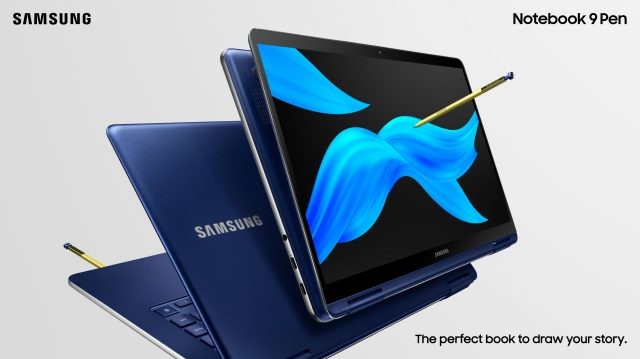 Giao diện màn hình của Samsung Notebook 9 Pen